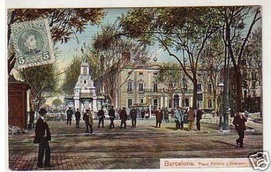 15026 Ak Barcelona Plaza Palacio y Gobierno Civil 1909