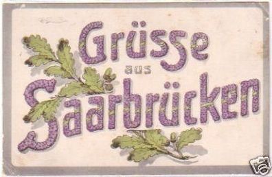 15093 Glückwunsch Ak Grüße aus Saarbrücken um 1920