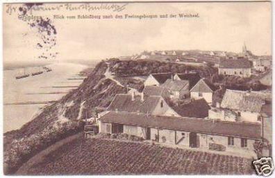 15948 Ak Graudenz Blick nach den Festungsbergen 1913
