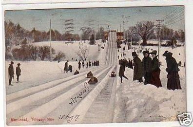 16141 Ak Montreal Kanada Tobaggon Slide 1907