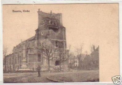 18158 Ak Douvrin Kirche in Frankreich um 1915