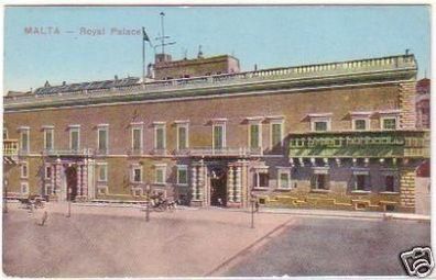 18199 Ak Malta Royal Palace um 1920