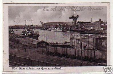 18731 Ak Kiel Handelshafen und Germania Werft 1934