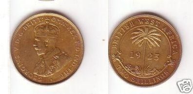 2 Schilling Münze Britisch Westafrika Nigeria 1925
