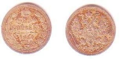 20 Kopeken Silber Münze Russland 1910