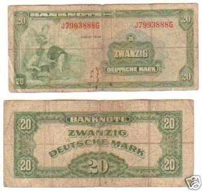 20 Mark Banknote Bank deutscher Länder 1948