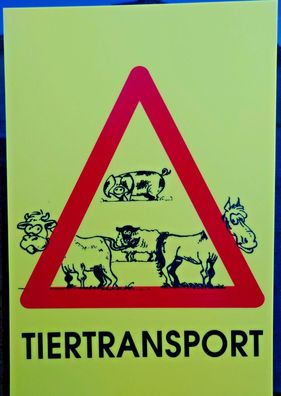 Warnschild Schild Kunststoff Agrar Pferd Kuh Rind Schwein Schaf