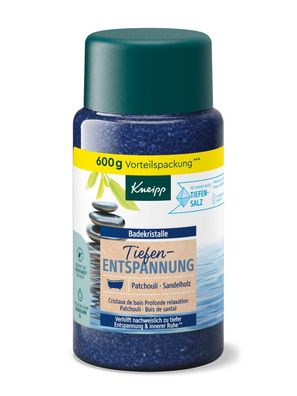 Kneipp® Badekristalle Tiefenentspannung 600 g Patchouliöl Sandelholzextrakt