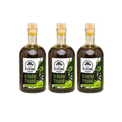 Die Ölfreunde Kräuterfreund 3 x 500 ml Sparset Kräuteröl Vegan Germany