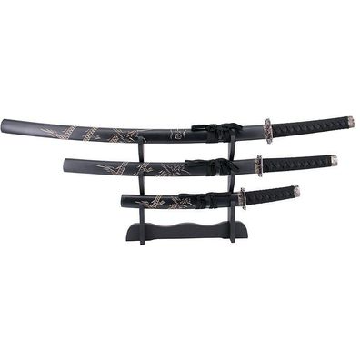 Samurai Schwerter Set Daisho schwarz