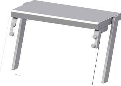 Aufsatzbord mit Glas-Hustenschutz 968x450x450 mm für Speisenausgabesysteme