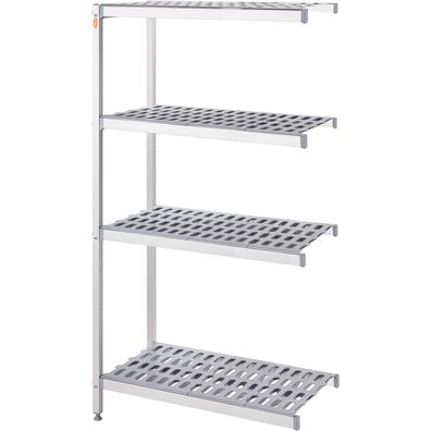 Lagerregal aus Aluminium mit 2 Beinen 1164x460x1680 mm (BxTxH)