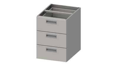 Stalgast Einbau-Schubladenblock ECO 386x590x540 mm mit drei Schubladen, Selbstmontage
