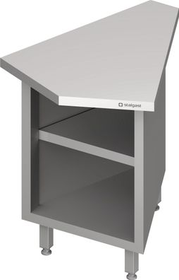 Stalgast Inneneckmodul 45 Free Flow mit offenem Unterschrank 644x814x880 mm, Edels