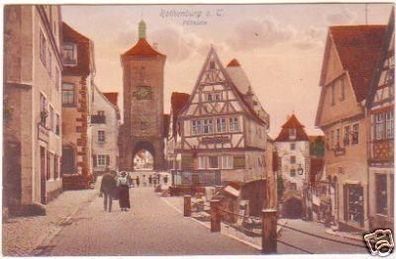 23372 Ak Rothenburg ob der Tauber Plönlein um 1920