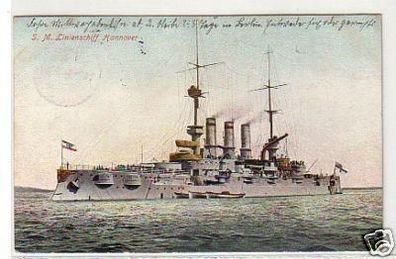 24207 Ak S.M. Linienschiff Hannover 1908