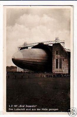 02052 Ak LZ 127 "Graf Zeppelin" in der Halle 1932