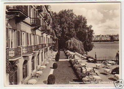 02519 Ak Konstanz Insel Hotel Seeterrasse 1938