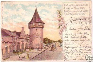 03492 Ak Lithographie Gruß aus Hannover 1898