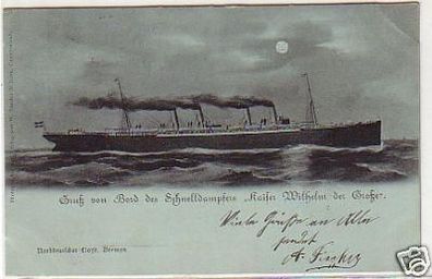 08546 Ak Schnelldampfer Kaiser Wilhelm der Große 1897