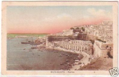 09332 Ak Malta Valetta Marina um 1920