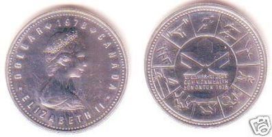 1 Dollar Silber Münze Kanada 1978 Sport Edmonton