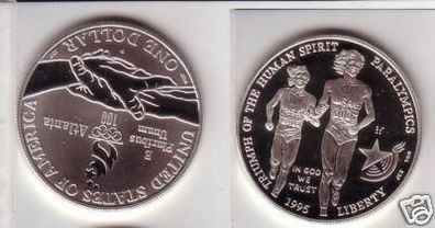 1 Dollar Silber Münze USA 1995 Paralympics Atlanta