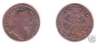 1 Kreuzer Kupfer Münze Österreich 1762 P