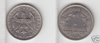 1 Mark Nickel Münze Deutsches Reich 1934 F Jäger 354