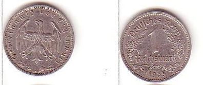 1 Mark Nickel Münze Deutsches Reich 1935 J Jäger 354