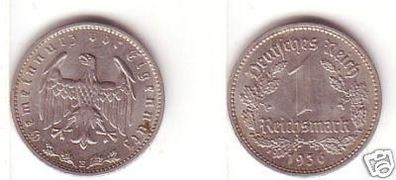 1 Mark Nickel Münze Deutsches Reich 1936 E Jäger 354