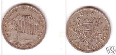 1 Schilling Silber Münze Österreich 1925