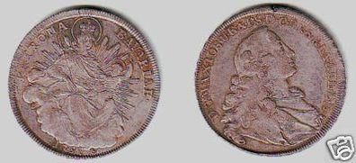 1 Taler Silber Münze Patrona Bavaria Bayern 1757 (MU0866)