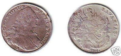 1 Taler Silber Münze Patrona Bavaria Bayern 1765 A (MU0188)