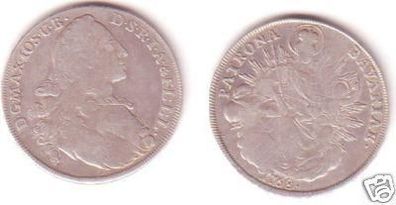 1 Taler Silber Münze Patrona Bavaria Bayern 1768 (MU0888)