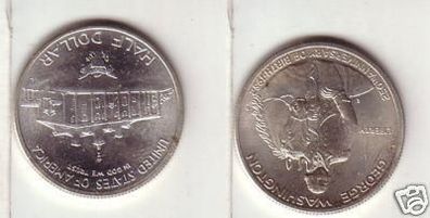 1/2 Dollar Münze Ag USA 1982 Landung George Washington