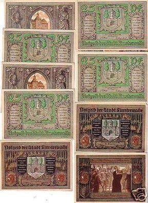 10 Banknoten Notgeld Stadt Finsterwalde 1921