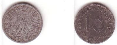 10 Pfennig Zink Münze Deutsches Reich 1948 F Jäger 375
