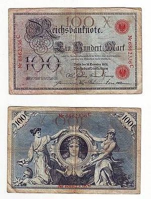 100 Mark Banknote Deutsches Kaiserreich 1905