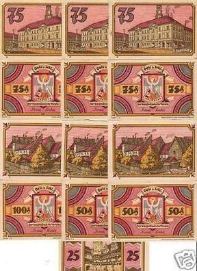 13 Banknoten Notgeld der Stadt Oels in Schlesien um1921