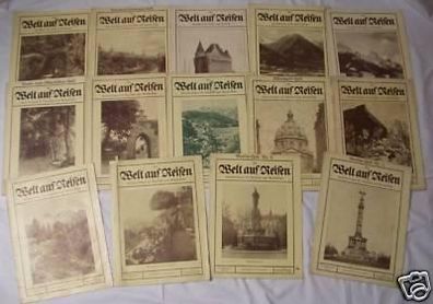 14 Zeitschriften "Die Welt auf Reisen" 1913 bis 1916