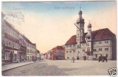 14515 Ak Eisenberg Markt mit Steinweg 1913