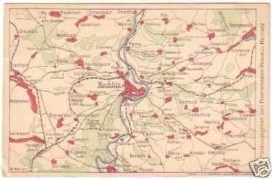 14594 Landkarten Ak Rochlitz und Umgebung um 1920