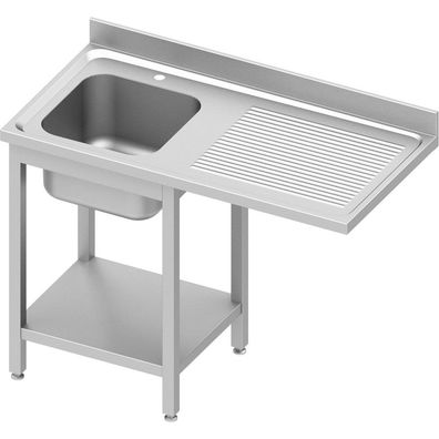 Stalgast Spültisch ECO mit Grundboden und Überstand 1200x700x900 mm, mit einem