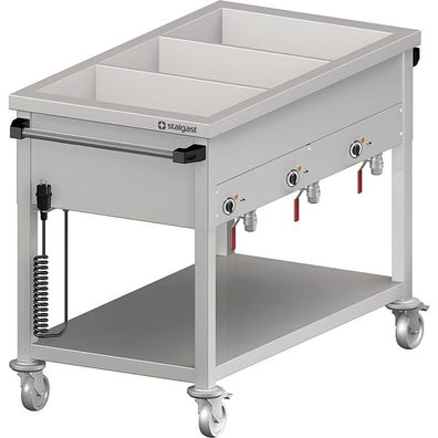 Bain-Marie Wagen mit separaten Becken, für 3x GN1/1205x600x850 mm