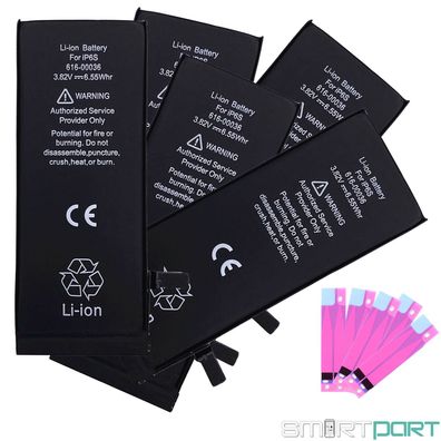 5x Akku Für iPhone 6S Li-ION 1715mAh Ersatz Batterie Set Akü Kleber Pad 5er Pack