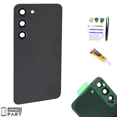 Ersatz Backcover Akkudeckel Für Samsung Galaxy S24 + Plus|Ultra Black Schwarz Set