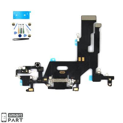 Für iPhone 11|Pro|Max Ladebuchse Schwarz Docking Port Flex Kabel Mikrofon Audio