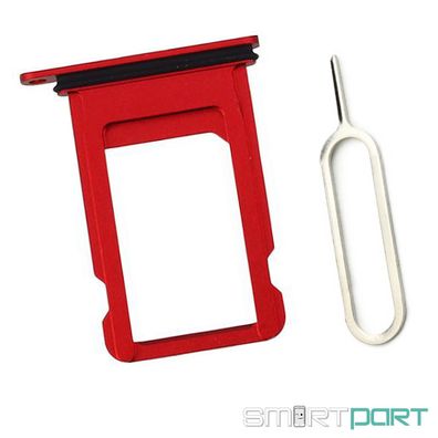 FÜR iPHONE 7PLUS SIM KARTEN HALTER ROT FACH HOLDER CARD TRAY SLOT MIT SIM NADEL