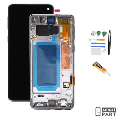 Original Display für Samsung Galaxy S10|S10 + |S10E Mit Rahmen+Touch ID Screen Set